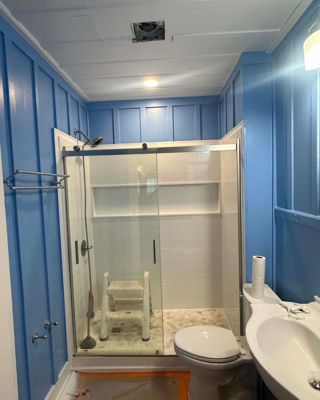 Bathroom interior painting Asheville NC before