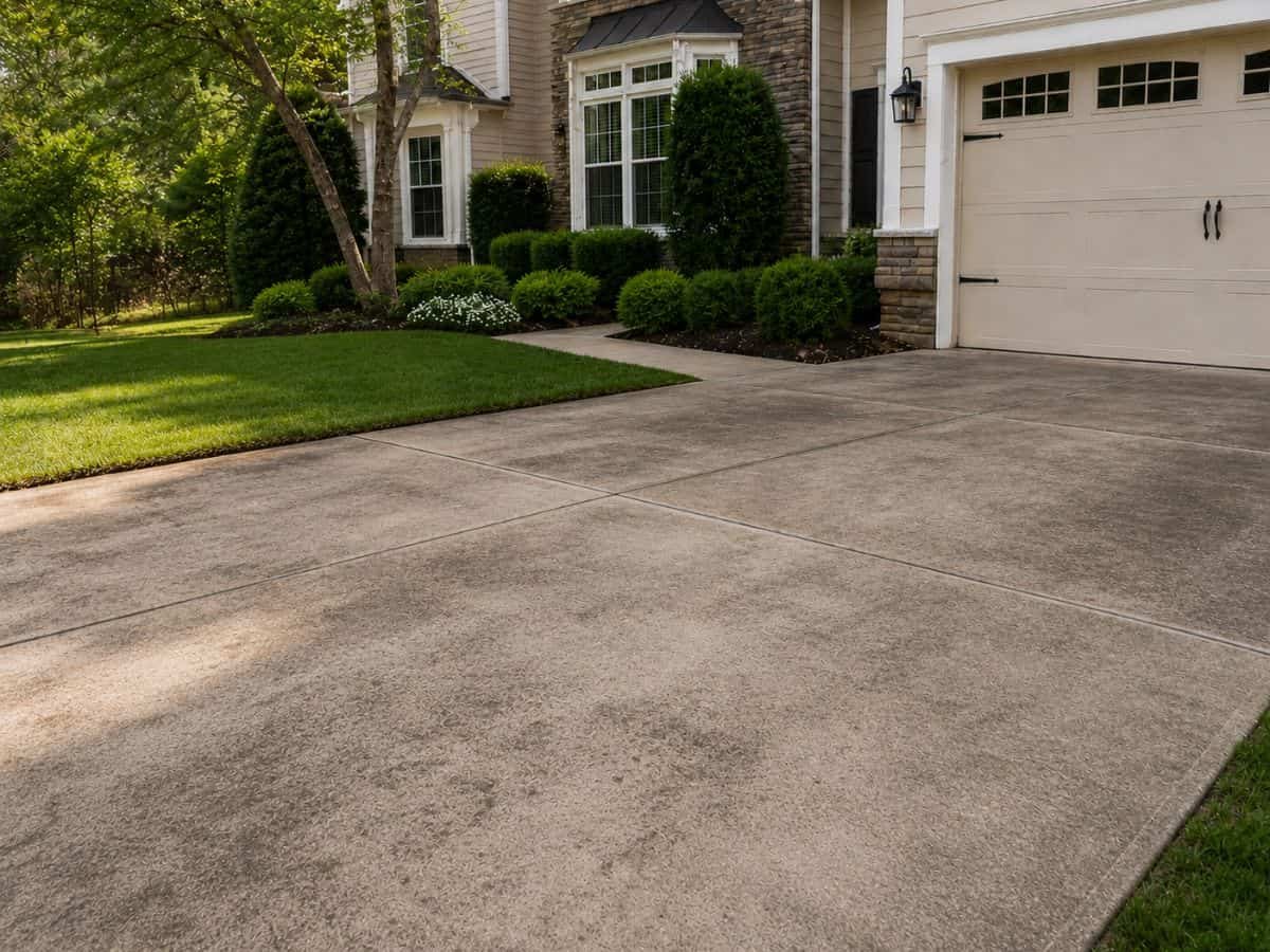 Driveway pressure washing Asheville NC before