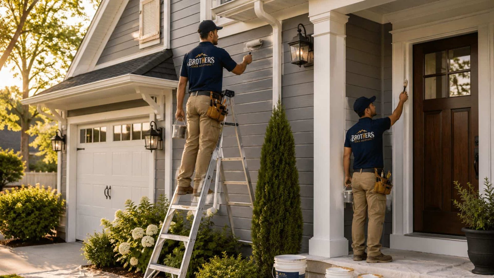 Painting Services Asheville NC by Brothers Fence Solutions
