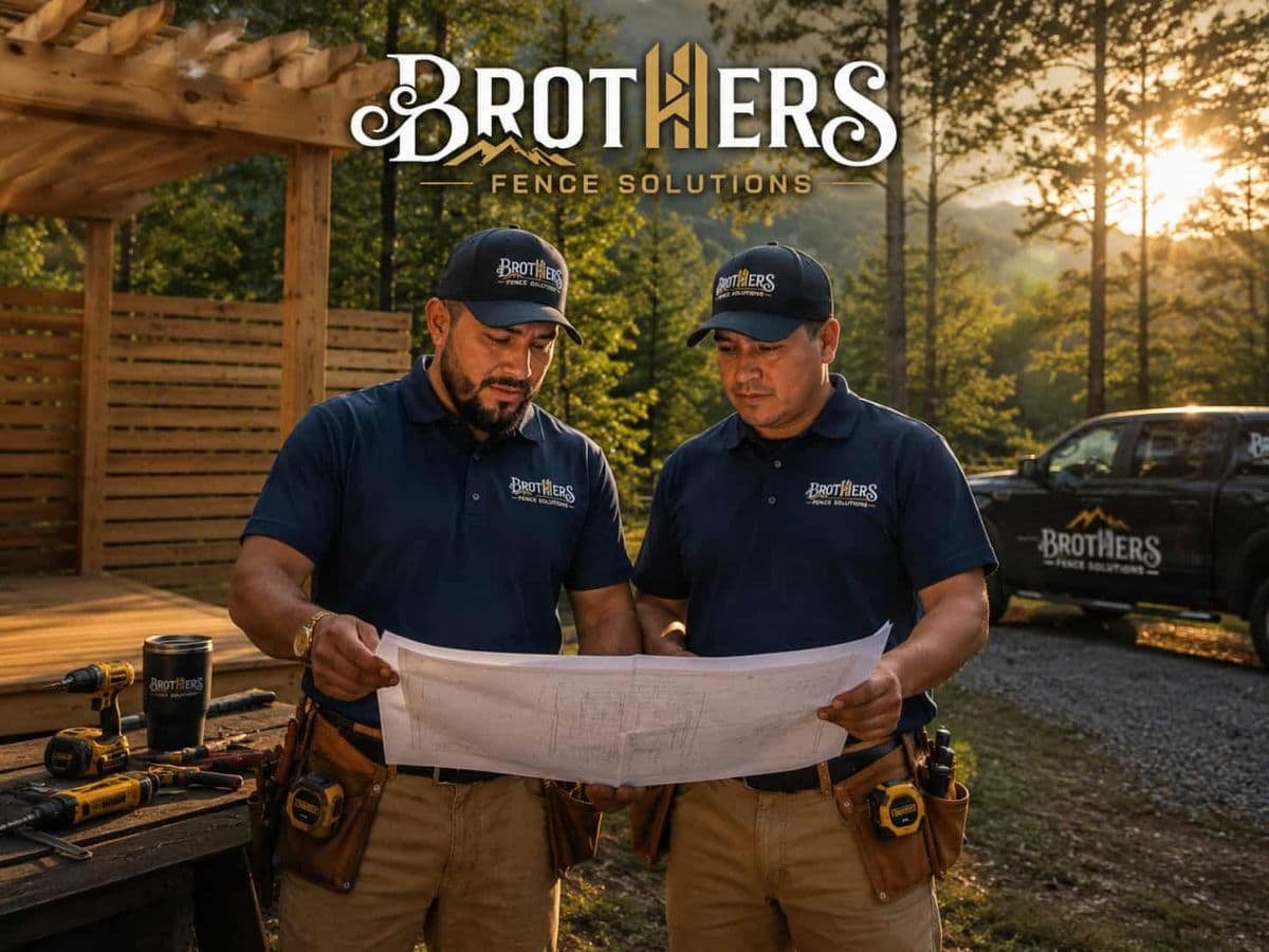 Fence Company Asheville NC built for mountain terrain by Brothers Fence Solutions