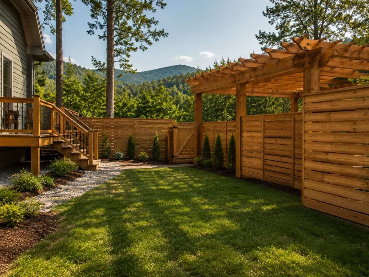 Fence Company Asheville NC project by Brothers Fence Solutions