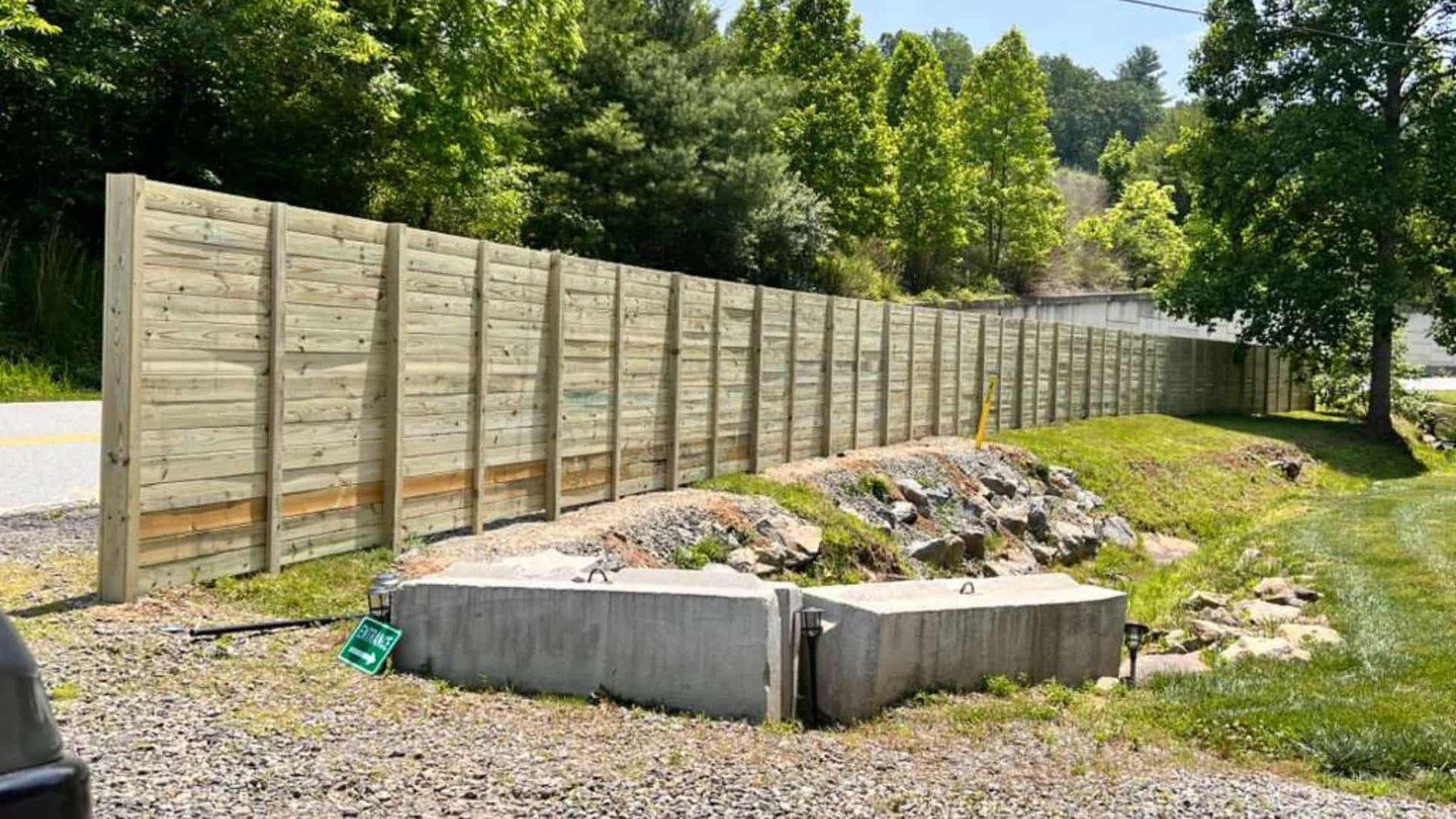 After backyard privacy fence project Asheville NC by Brothers Fence Solutions