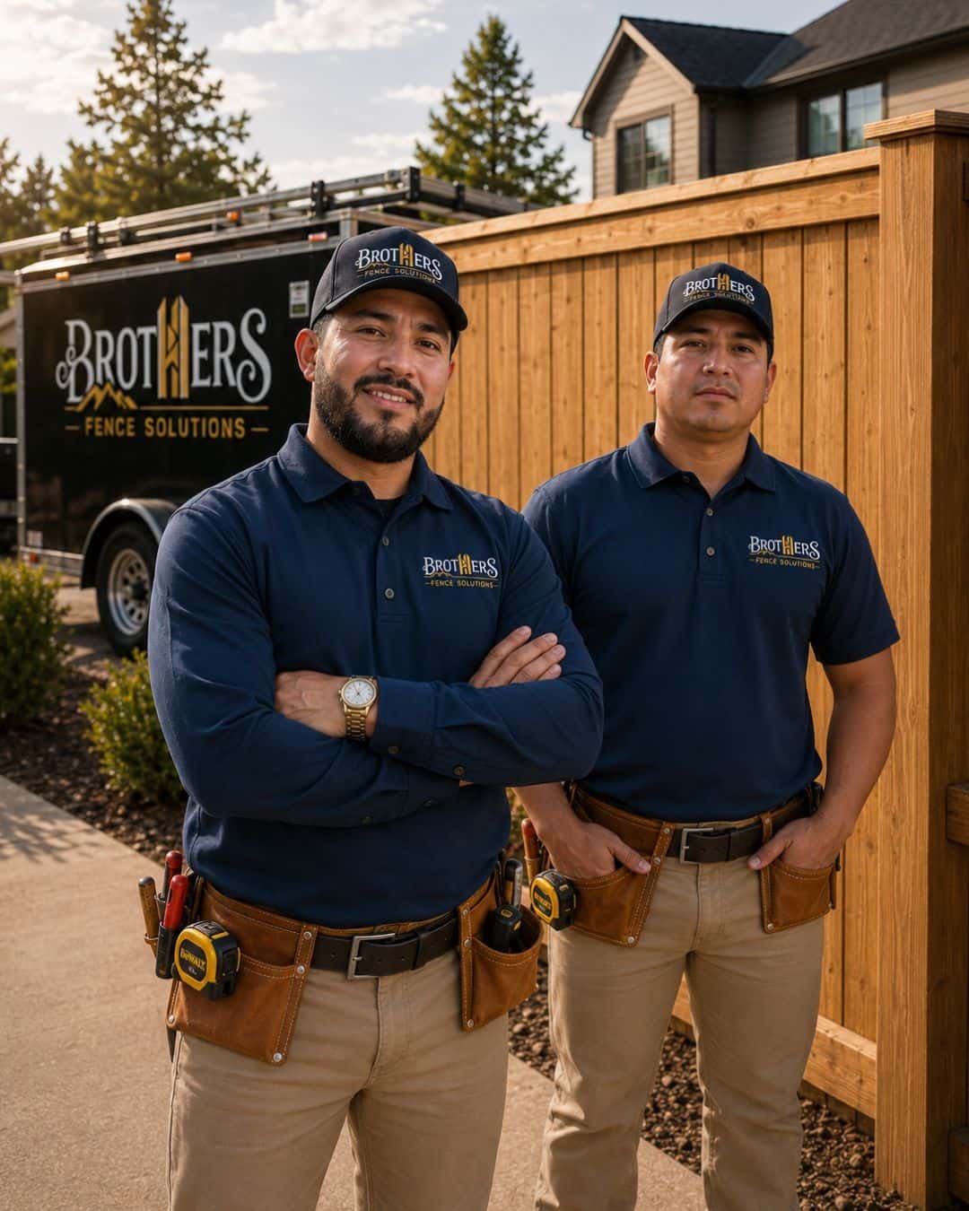 Fence Company Asheville NC crew from Brothers Fence Solutions