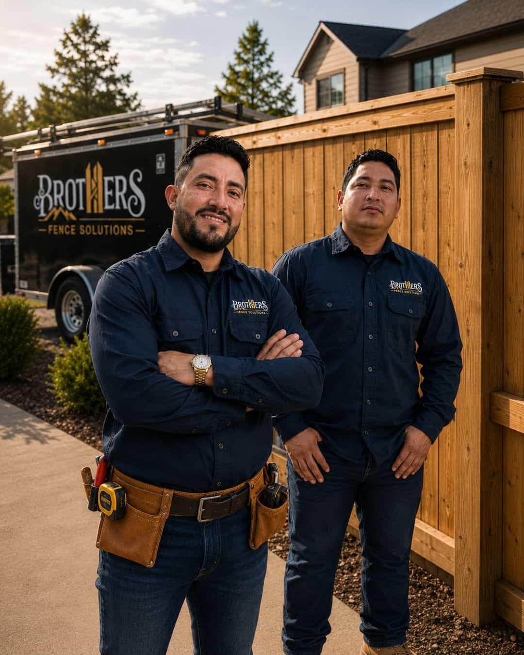 Brothers Fence Solutions team serving Asheville North Carolina
