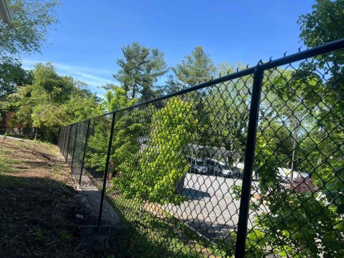 After chain link fence installation Asheville NC by Brothers Fence Solutions