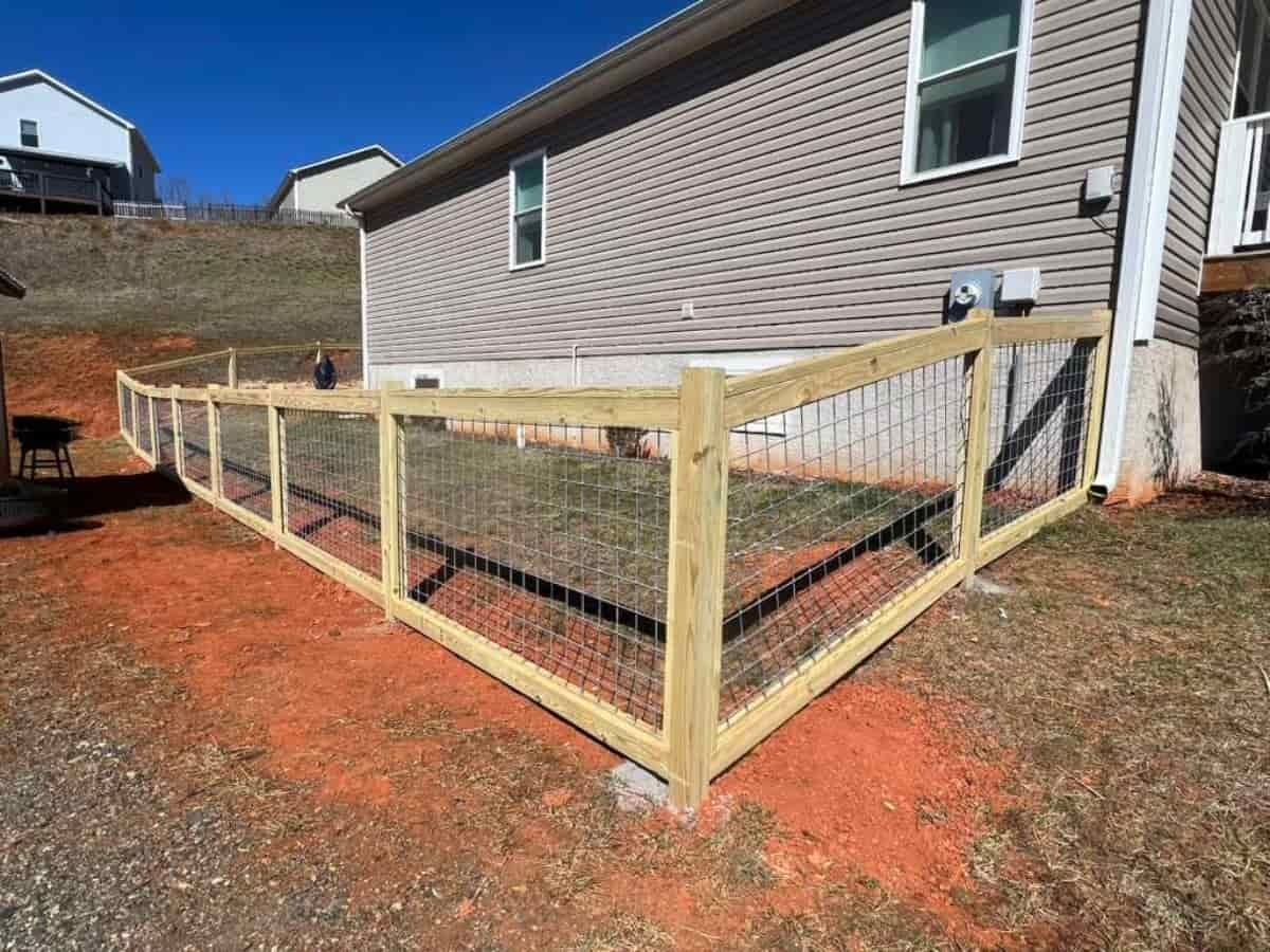 After farm animal fence installation Asheville NC by Brothers Fence Solutions