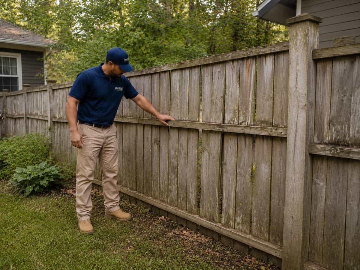 Fence repair maintenance Asheville NC before