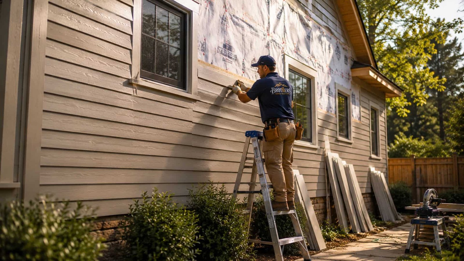 Porch Fence Siding Services Asheville NC by Brothers Fence Solutions
