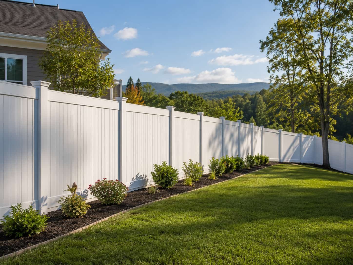 Vinyl fence installation Asheville NC by Brothers Fence Solutions