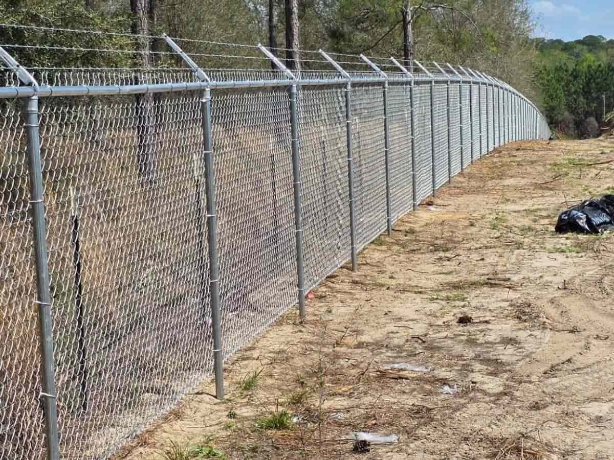 Chain link property fence Asheville NC by Brothers Fence Solutions