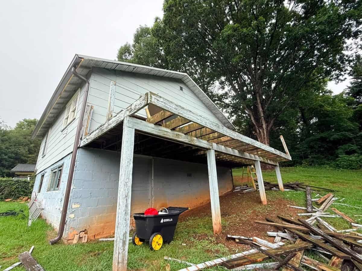 Porch framing repair Asheville NC by Brothers Fence Solutions