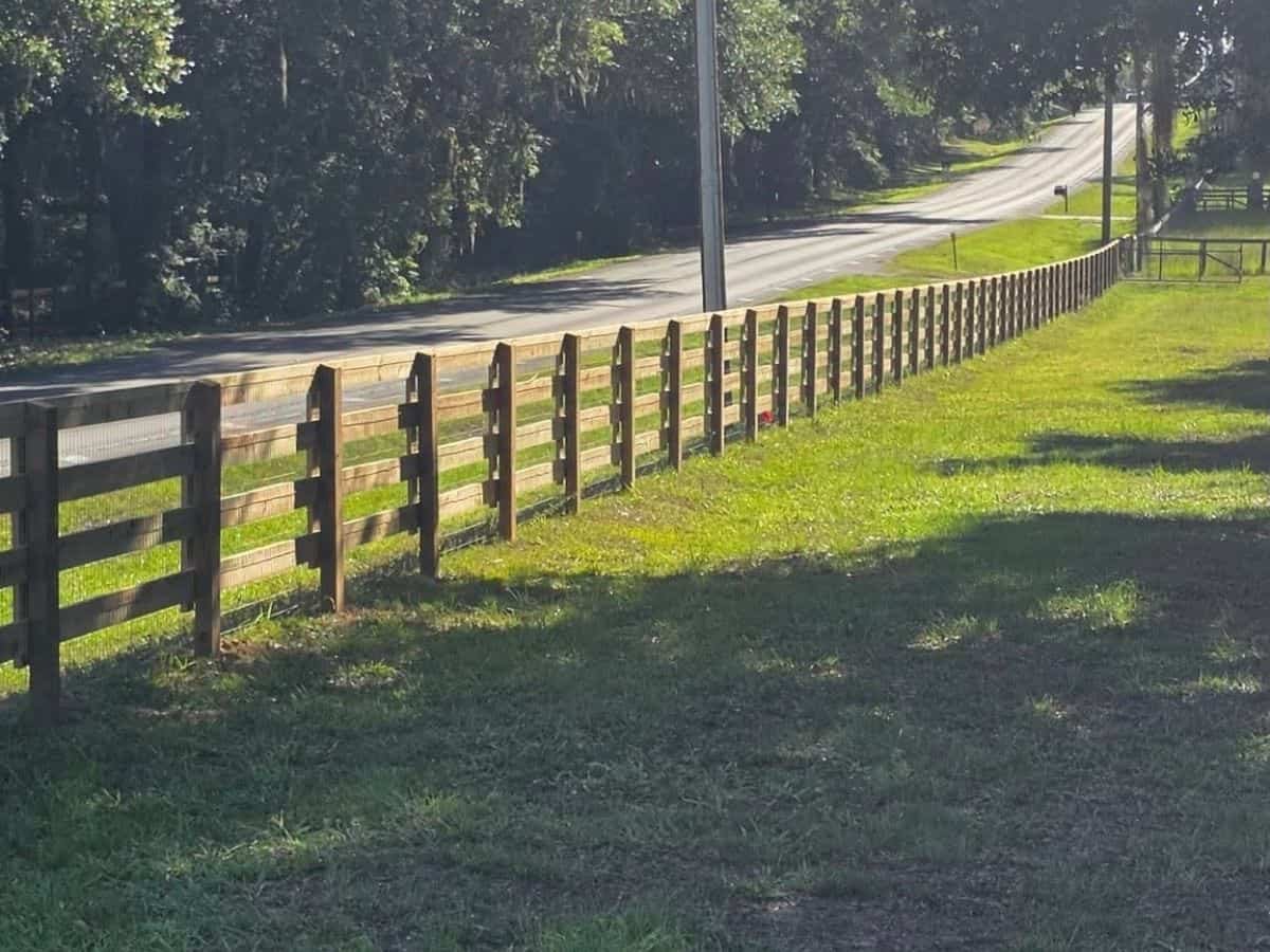 Split rail pasture fence Asheville NC by Brothers Fence Solutions