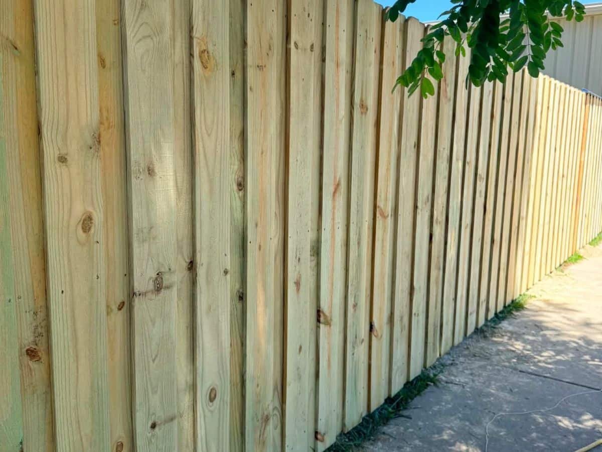 Vertical wood privacy fence Asheville NC by Brothers Fence Solutions