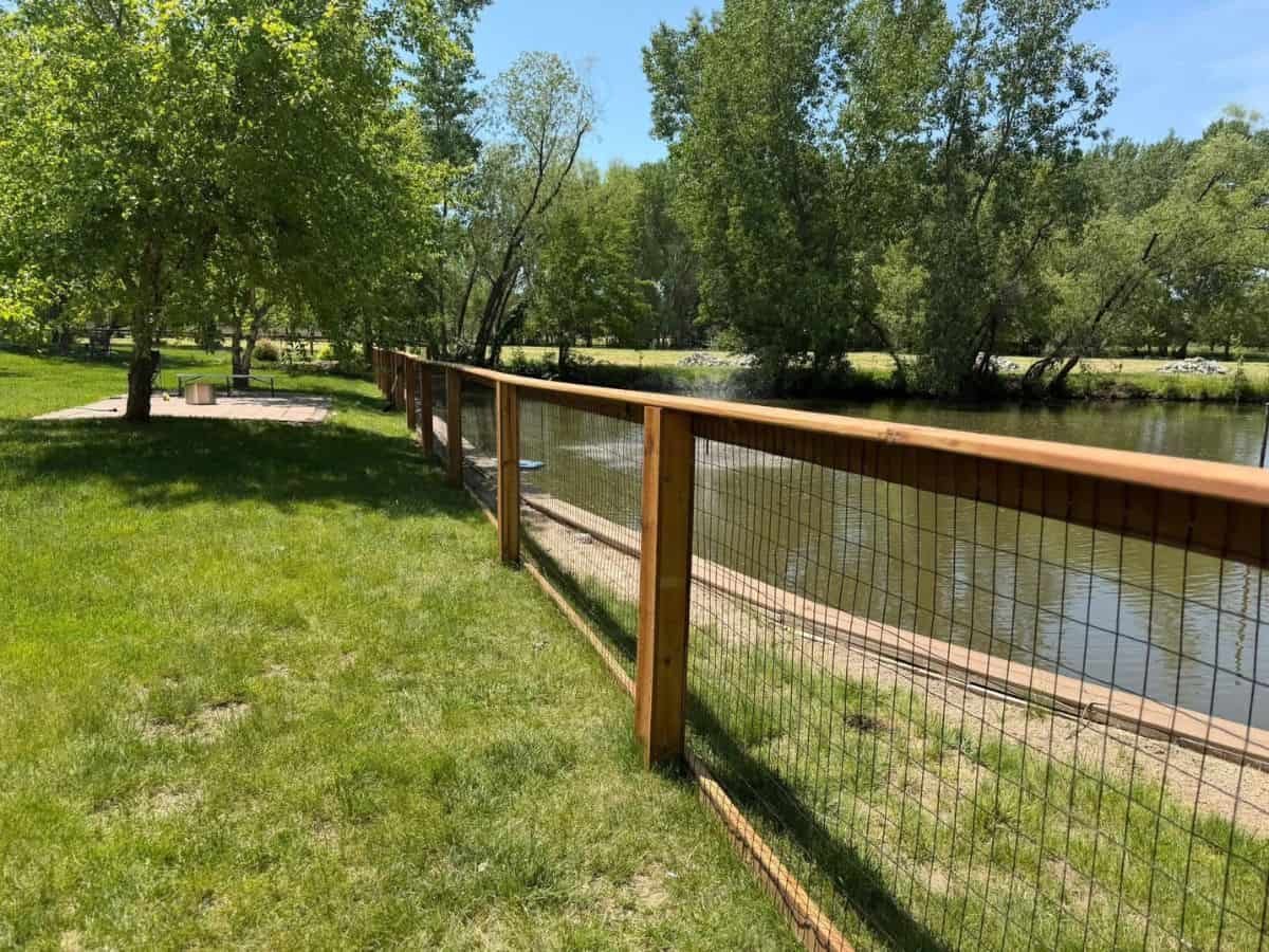 Wood deck railing finished Asheville NC by Brothers Fence Solutions