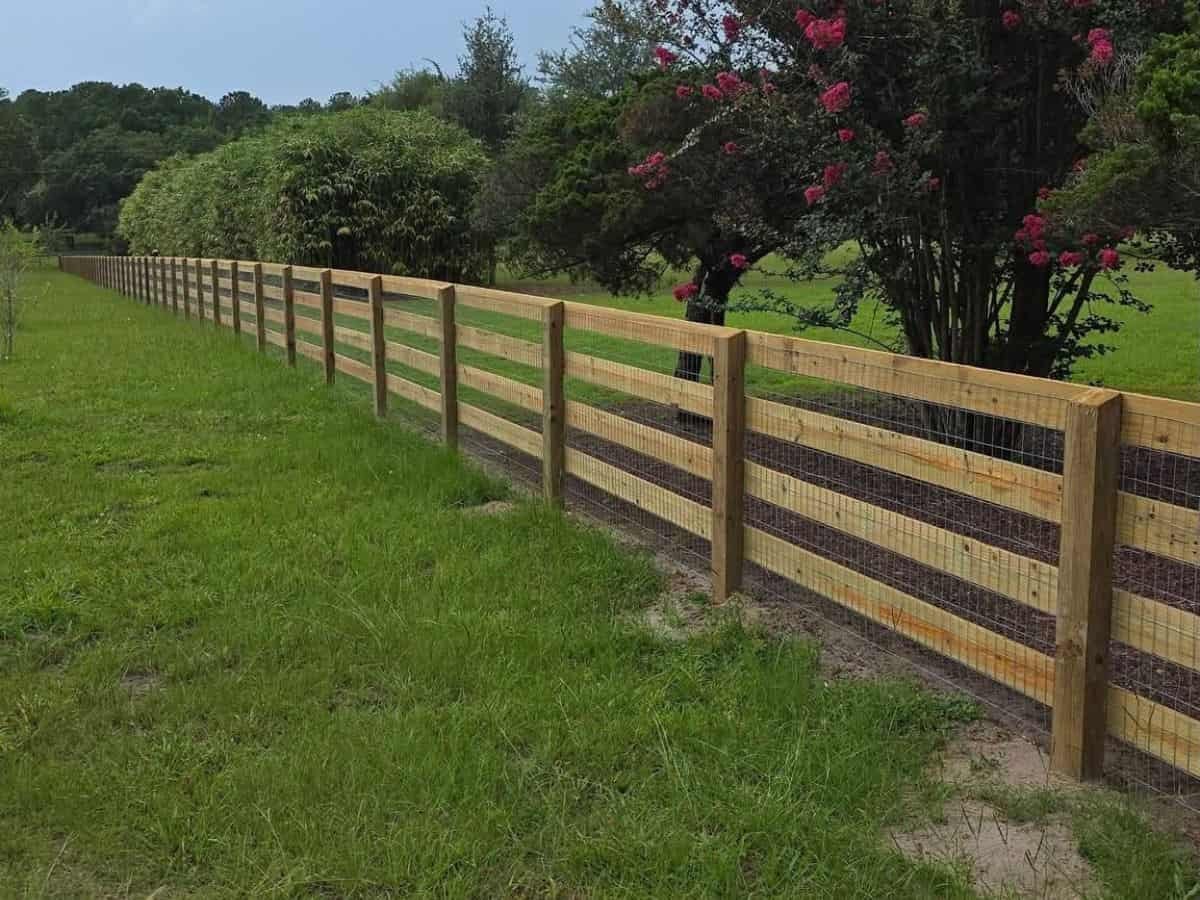 Wood farm fence Asheville NC by Brothers Fence Solutions