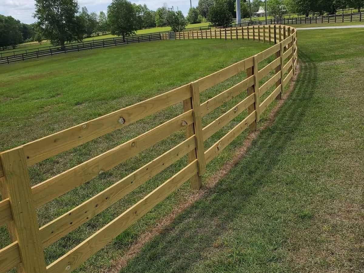 Wood pasture fence Asheville NC by Brothers Fence Solutions